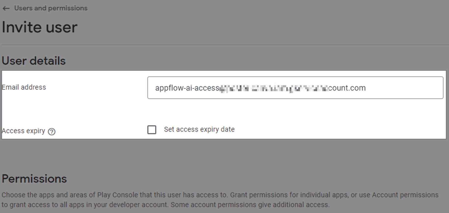 This is a guide on how to invite google service account as a user in the google search console